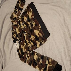Faux Fur Camo Sweatshirt